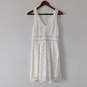 Francesca's White Lace Dress